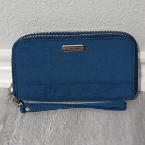 TRAVELON RFID Blue Blocking Double Zip Wallet